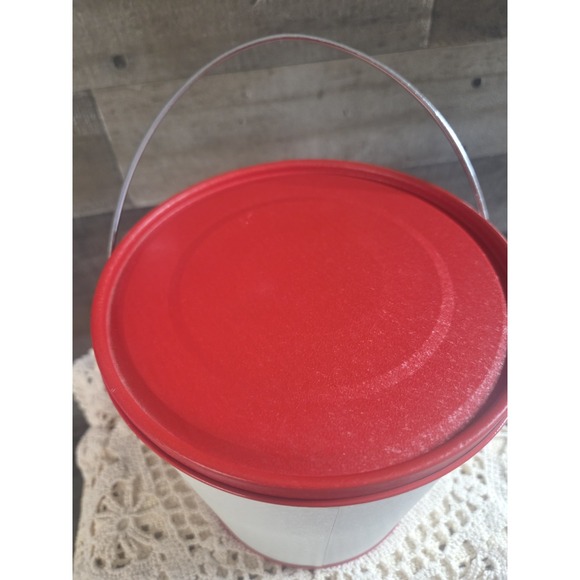 Vintage Potpourri Press Christmas Tin Container w/handle Christmas Geese - Picture 4 of 7